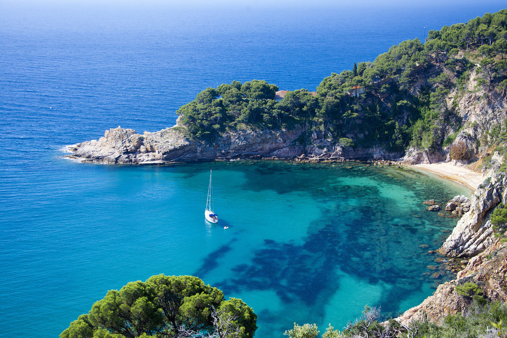 Cala Futadera, Tossa de Mar, Girona, Cataluña, playas paradisiacas en España