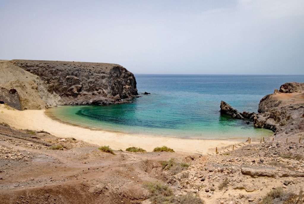 playa del papagayo, Lanzarote, playas que visitar en España