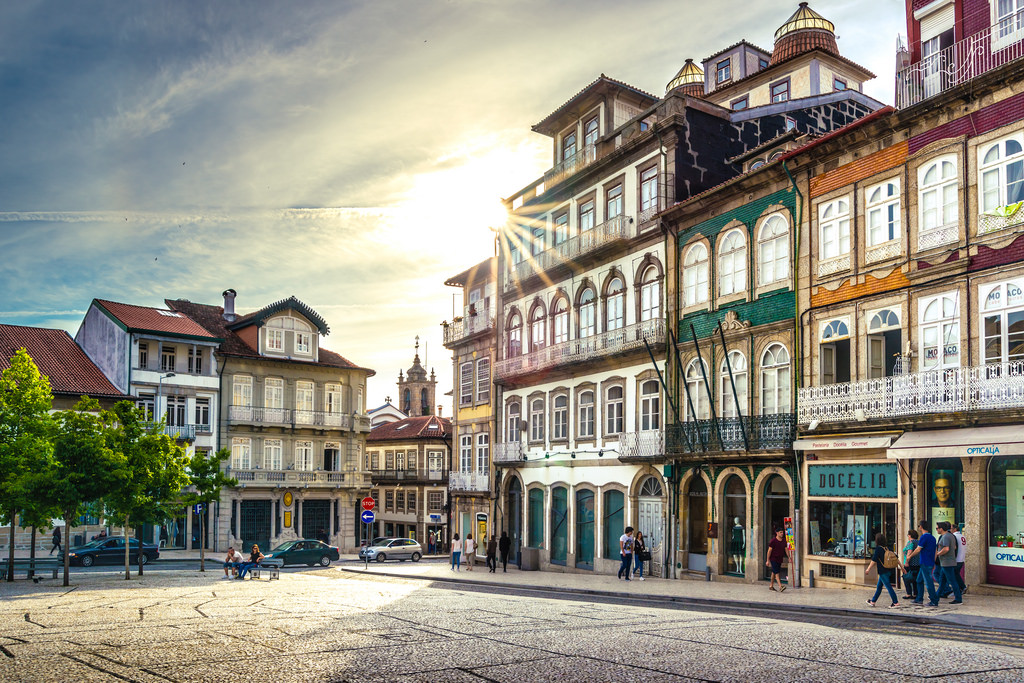 Guimarães, casco antiguo, Portugal